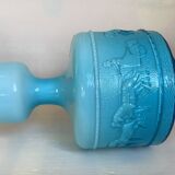 Blue opaline vase Italy