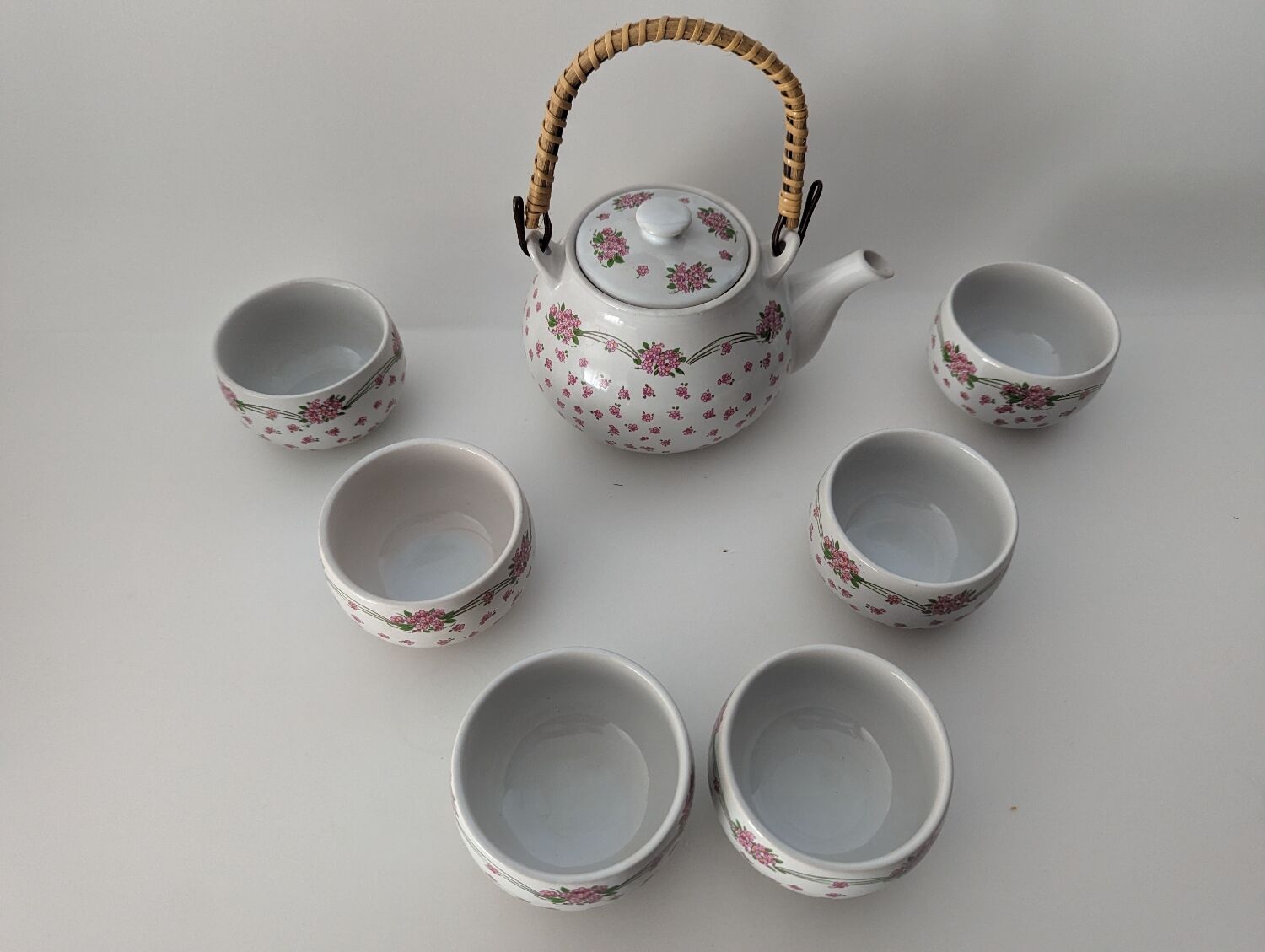 Ancient Japanese tea set