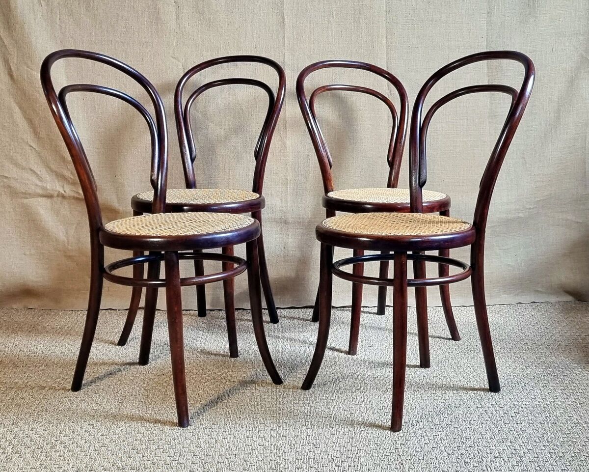 4 chairs bistrot N°14 late nineteenth / early twentieth