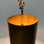 Brass tube pendant lamp in mid-century style, 1960s.