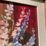 Bouquet of flowers signed old painting