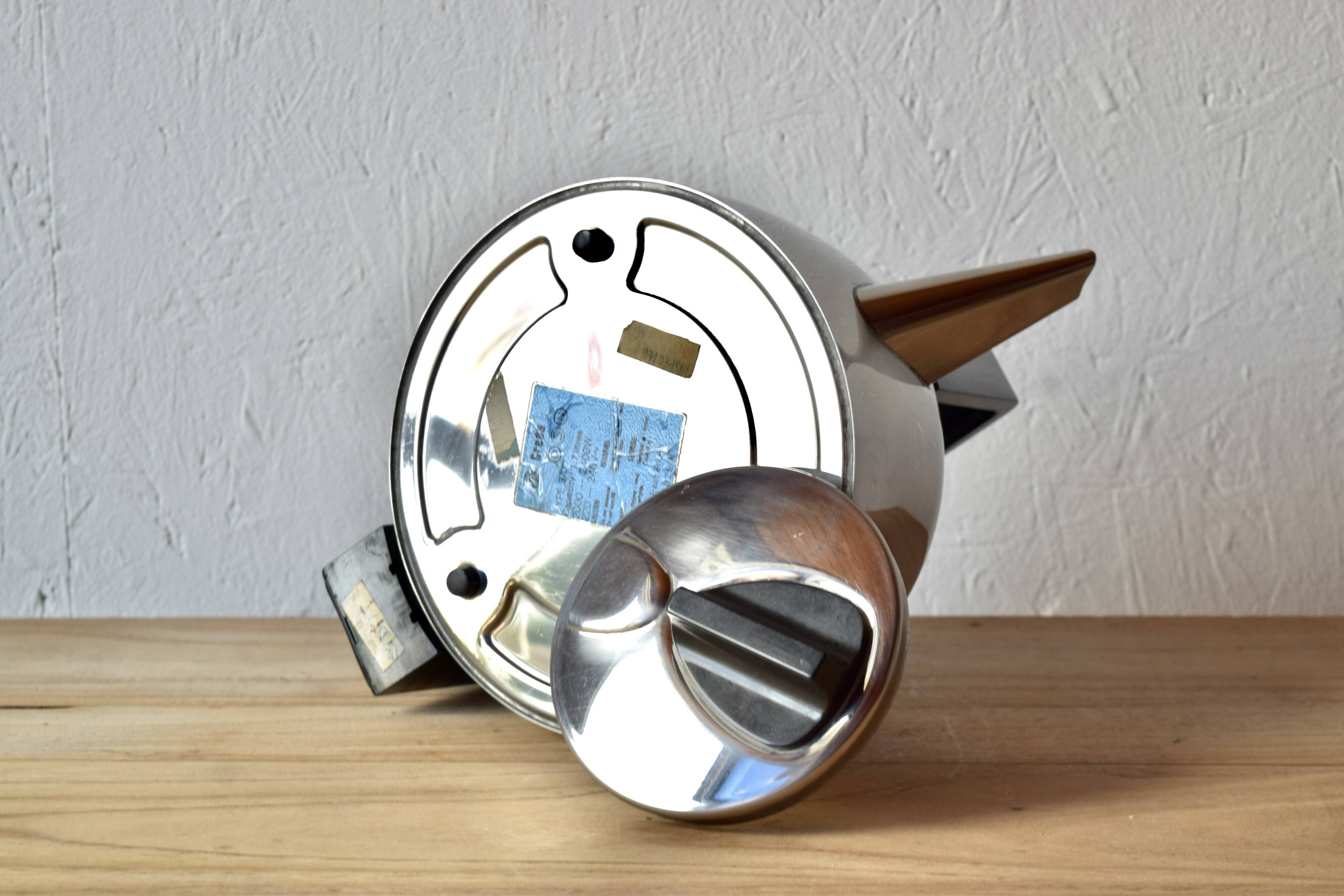 Bouilloire électrique vintage Creda en métal chromé et Bakélite - Made in U.K. - 1960