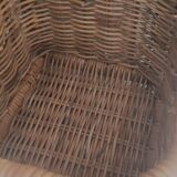 Rattan and wicker basket