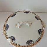 Art Deco Longwy earthenware soup tureen