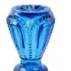 Carafe vintage verre bleu cobalt le smith glass co moon stars sixties usa 32cm