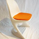 Plastic chair casala seat orange