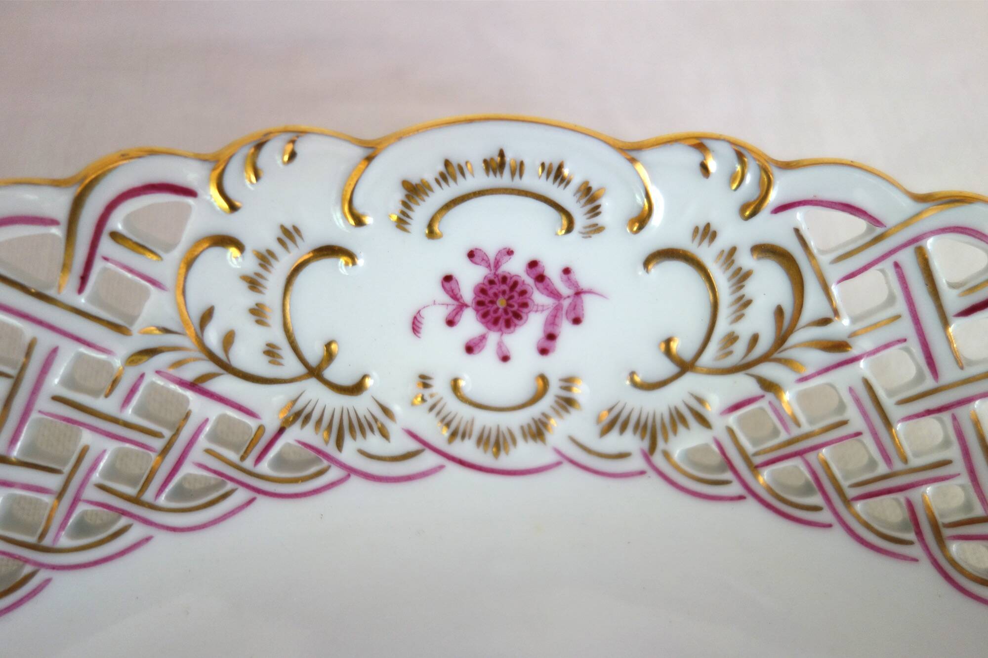 Openwork porcelain cup, Herend factory, Hungary