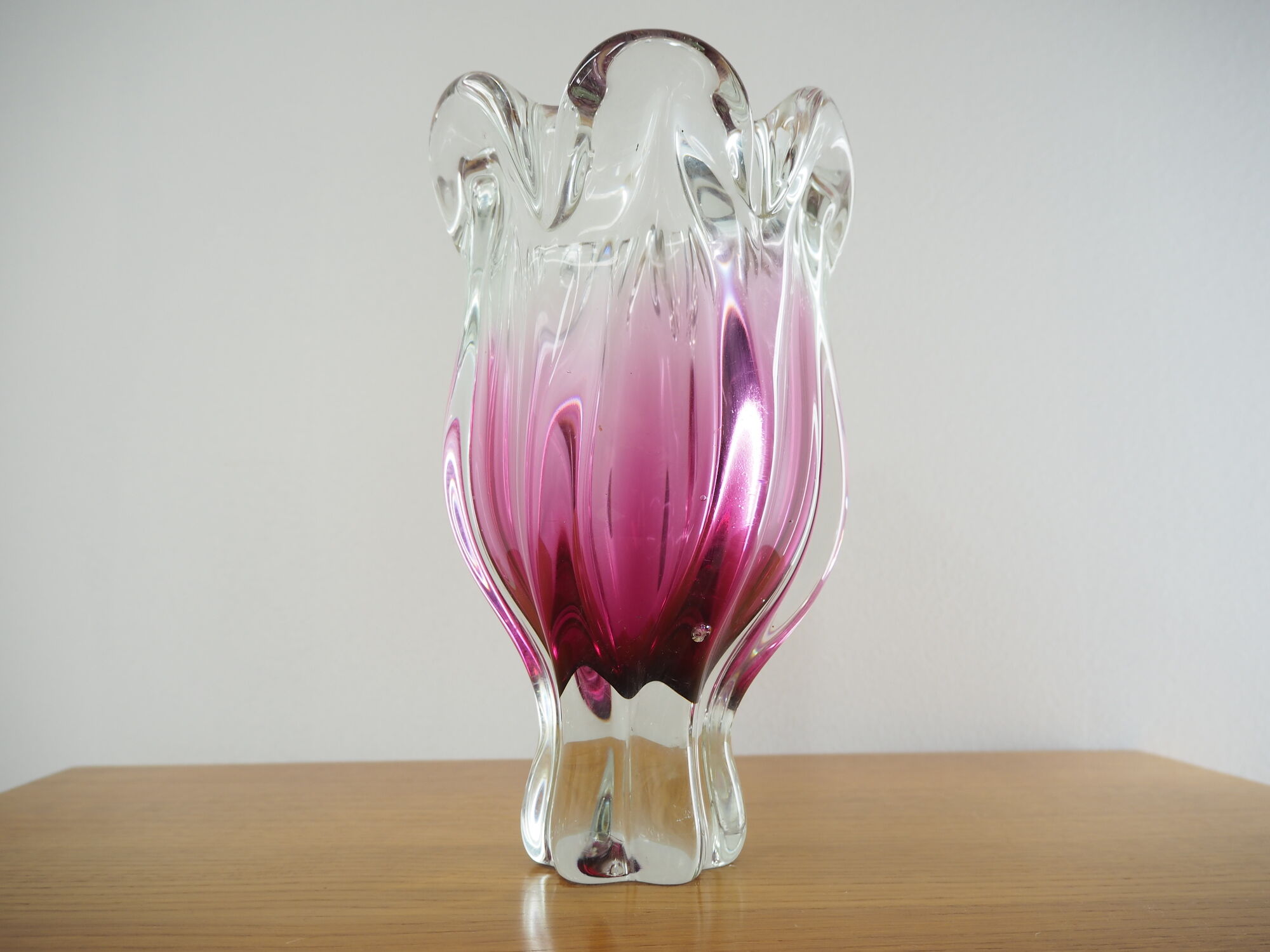 Art Glass vase by Josef Hospodka for Chribska Glassworks, 1960s