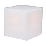Plexi cubic lamp, Harco Loor, 80s, Netherlands