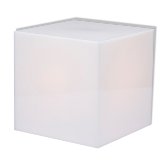 Lampe cubique en plexi, Harco Loor, années 80, Pays-Bas