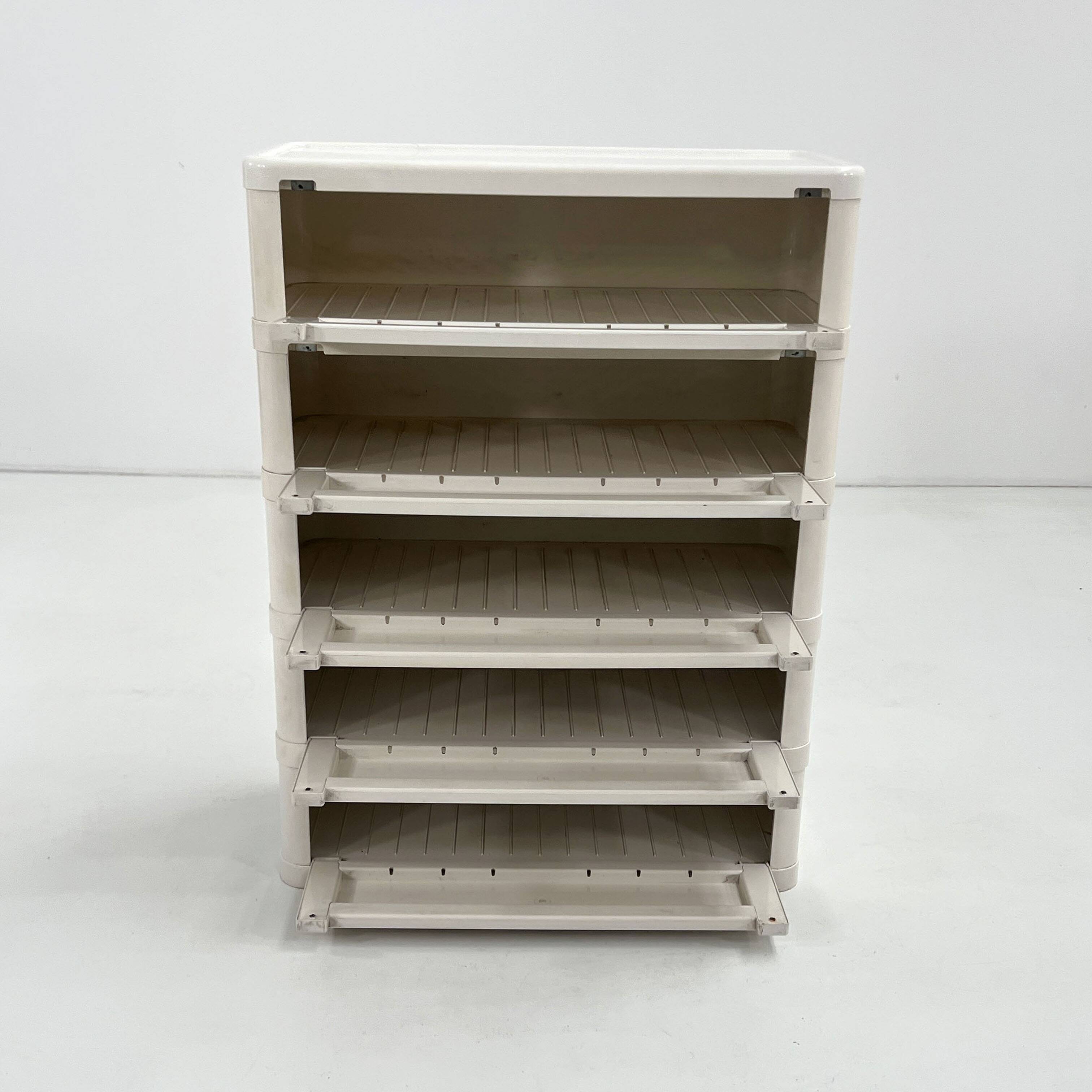 White cabinet model "4964" by Olaf Von Bohr for Kartell, 1970