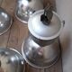 Lot de 4 suspensions industrielles XX°