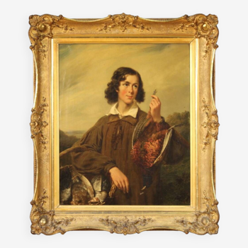 Portrait of a young gentleman with game, 19th century