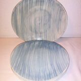 Service oval plates Porcelain de Salins-les-Bains