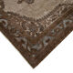 Hand-knotted carved anatolian 1980s 214 cm x 318 cm brown rug