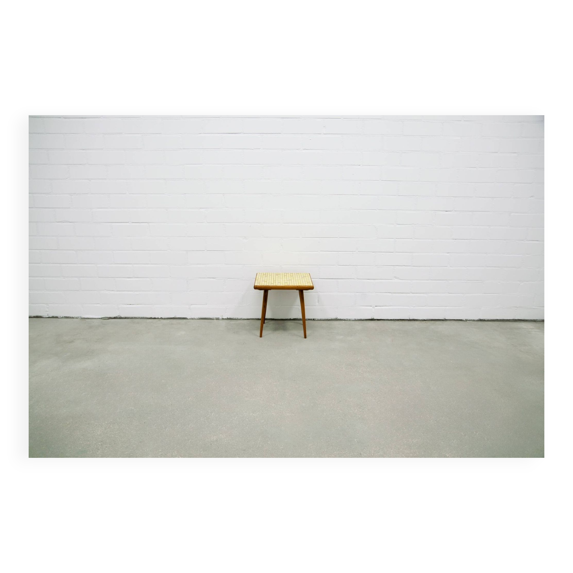 Vintage 50's side table mosaic top