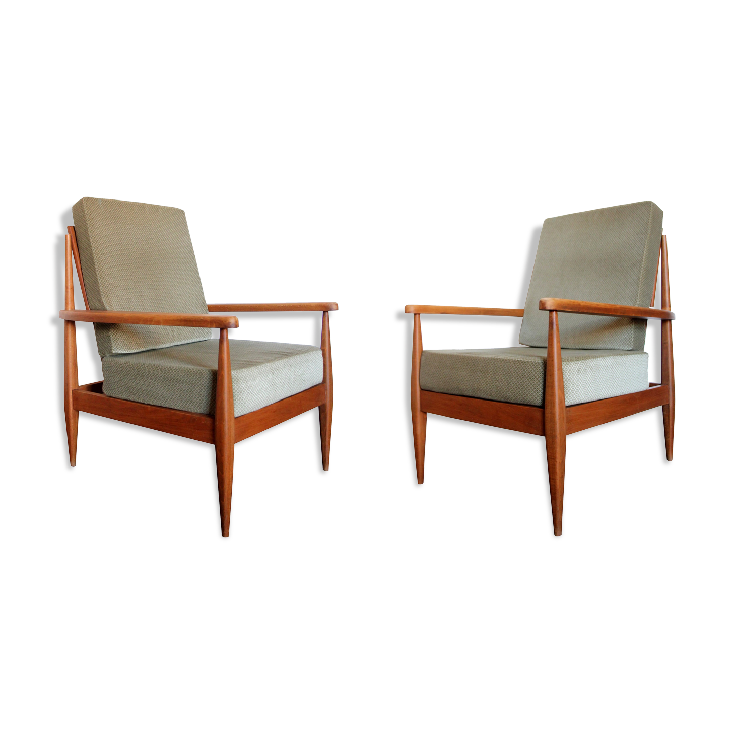 Paire de fauteuils scandinaves