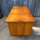Bureau vintage à pieds compas en chêne