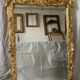 Miroir doré à fronton XIXème