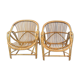 Pair of 1960 rattan armchairs