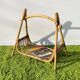 Rattan magazine rack. Vintage 50s.
