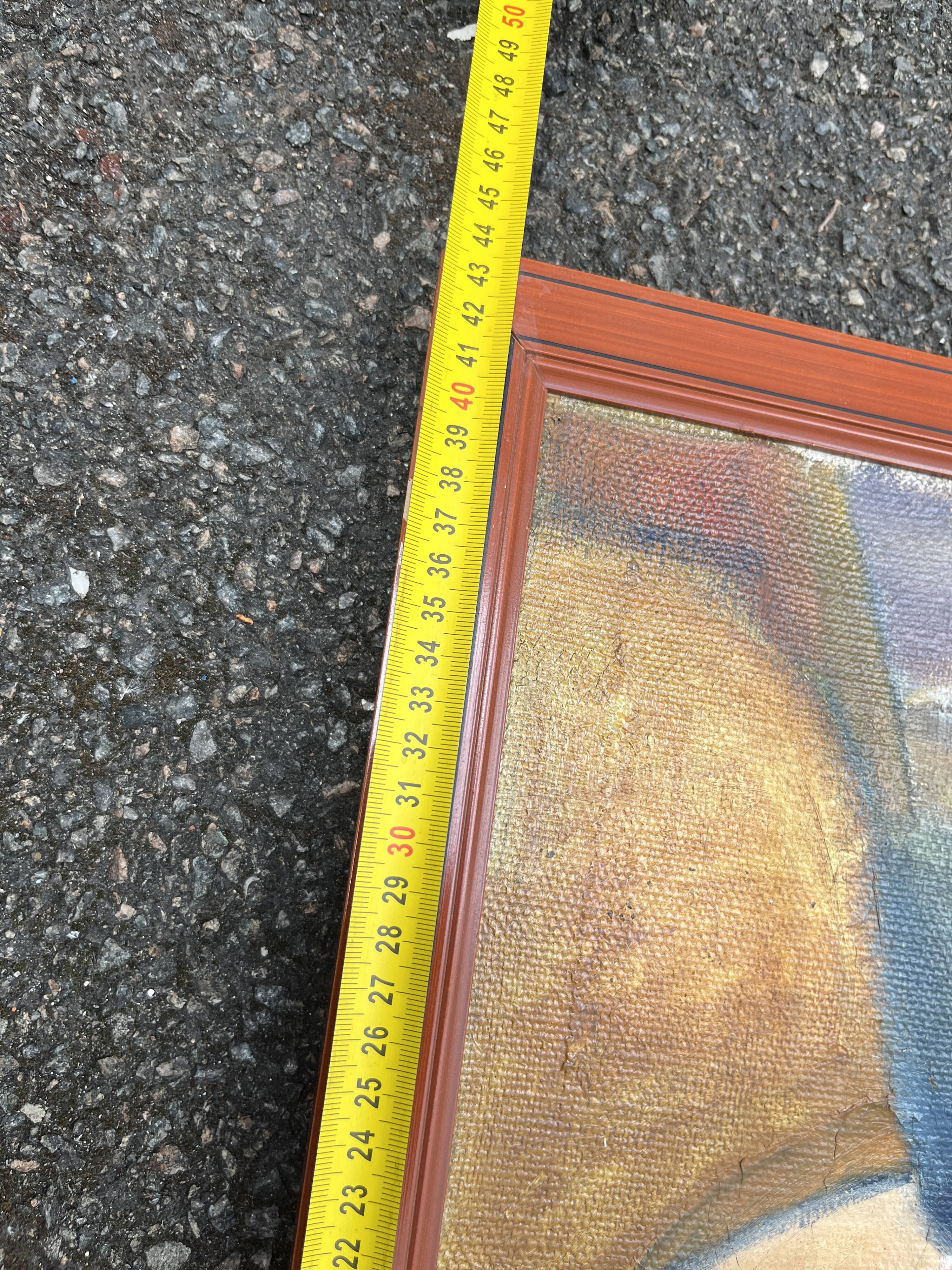 Painting Portrait of a woman – Oil signed Jean Dabreuze