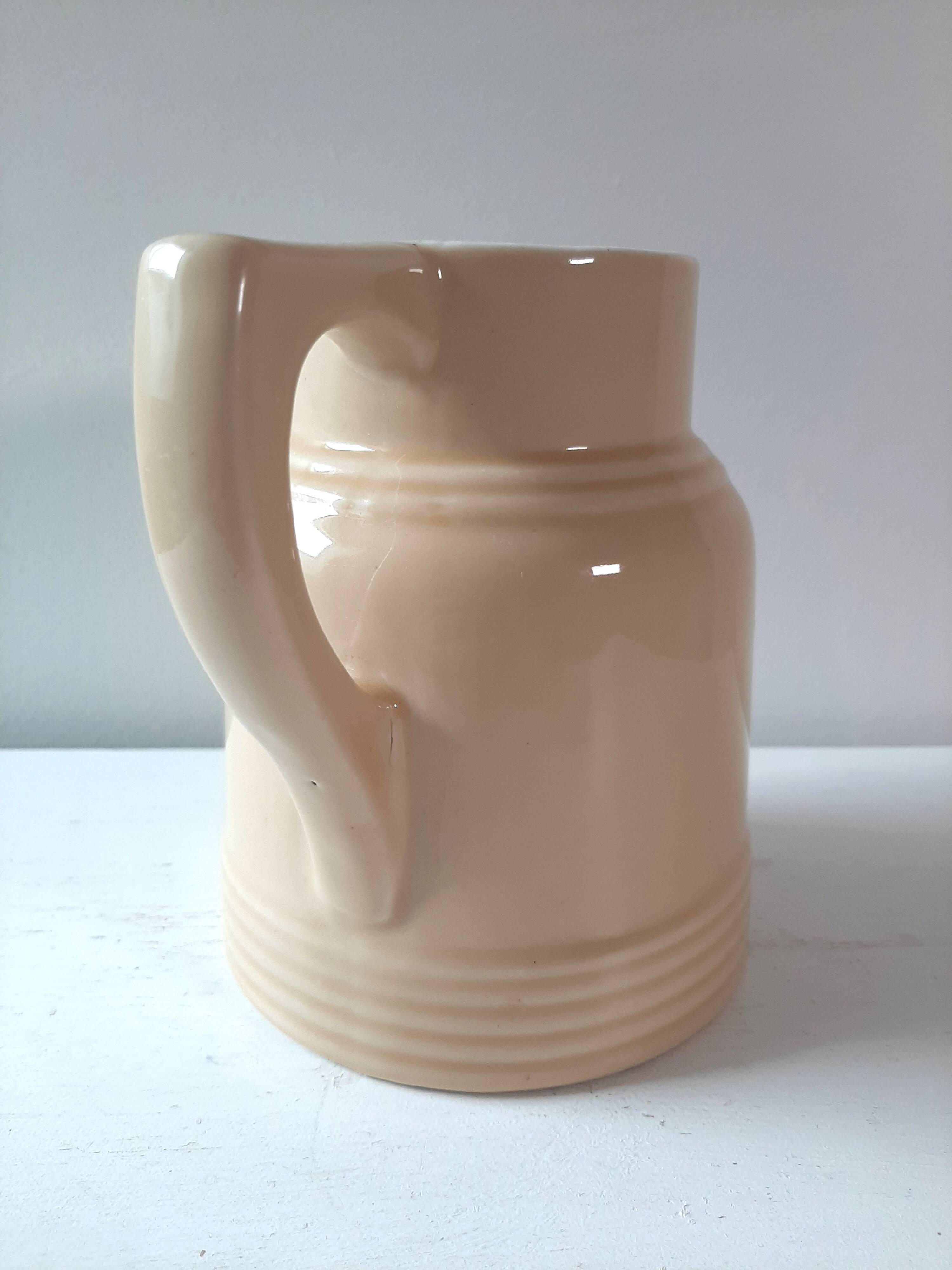 Pitcher in cream color