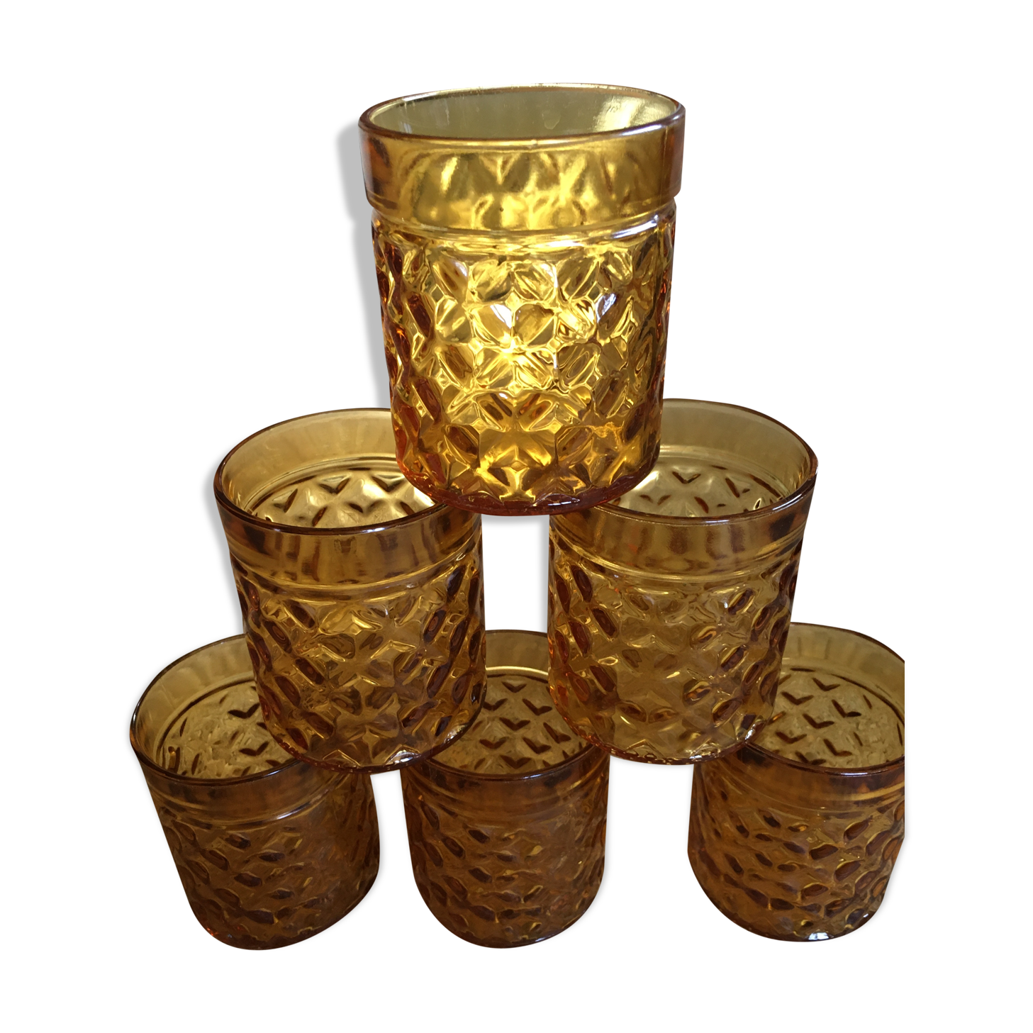 Lot of 6 vintage glasses