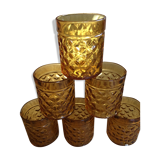 Lot of 6 vintage glasses