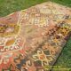Vintage Turkish hallway rug 92x273 cm