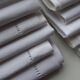 12 serviettes de table a broderies de fleurs 42 x 38 en lin