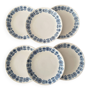 Lot de 6 assiettes à