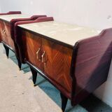 Comodini in palissandro, set di 2