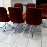 Suite of 6 chairs of italian vintage design year 1970