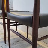 Pair of vintage teak Scandinavian chairs 1950