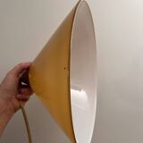 Caramel-colored opaline glass pendant light