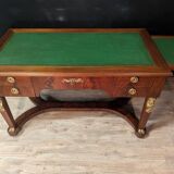 Double-sided Empire-style desk from the Egyptian return in mahogany.
