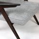 Light grey silver Bunny armchair by Józef Chierowski, 1970s