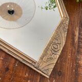 Art Deco mirror golden patina