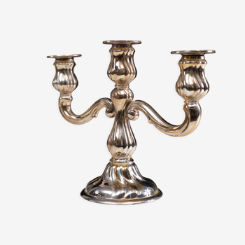 German silver candlestick rococo style, 1920s