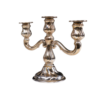 German silver candlestick rococo style, 1920s