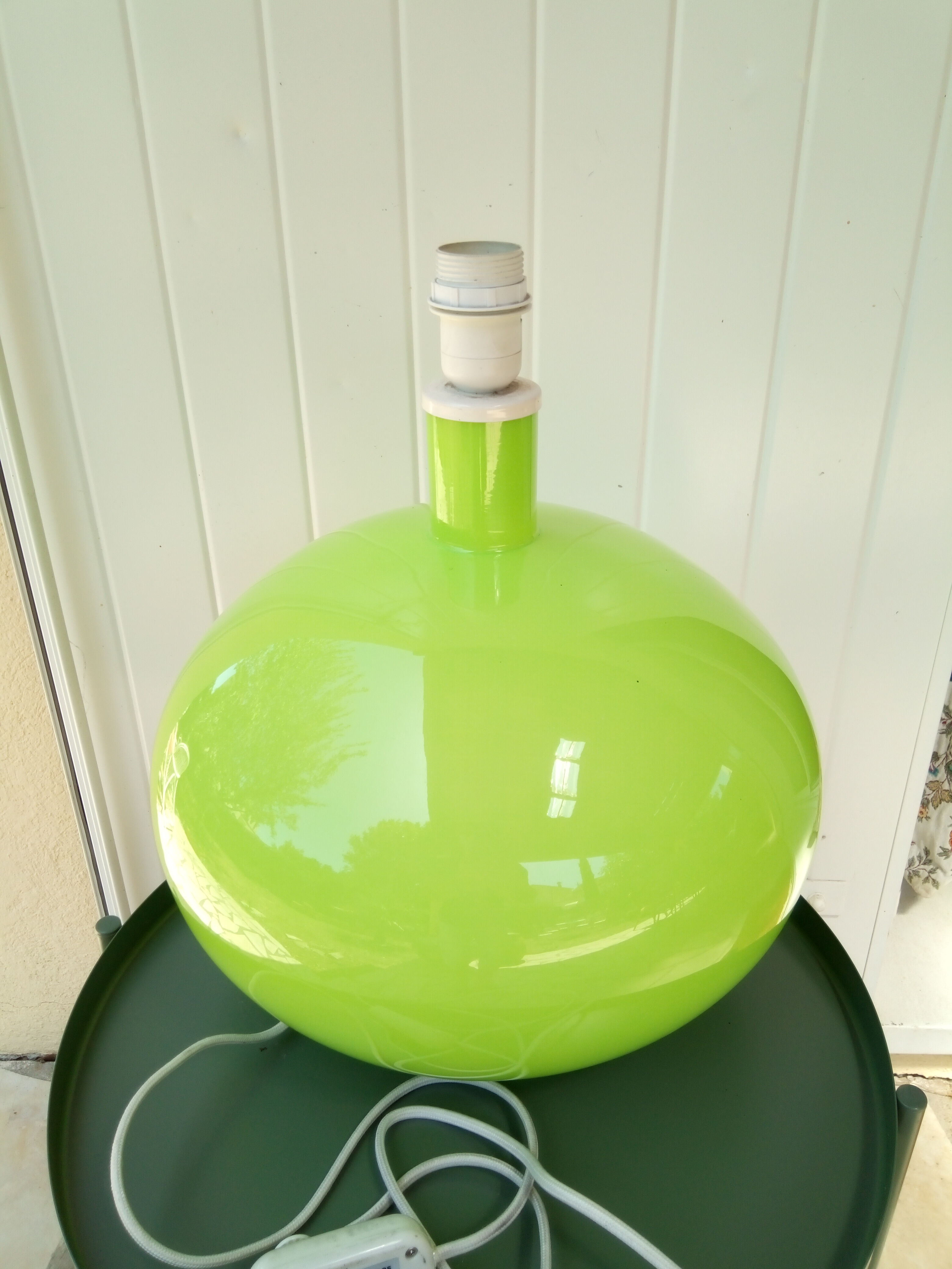 Anne Nilsson design coloured glass lamp