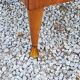 Vintage golden mahogany chest of drawers 3 drawers conical feet from the 60s
