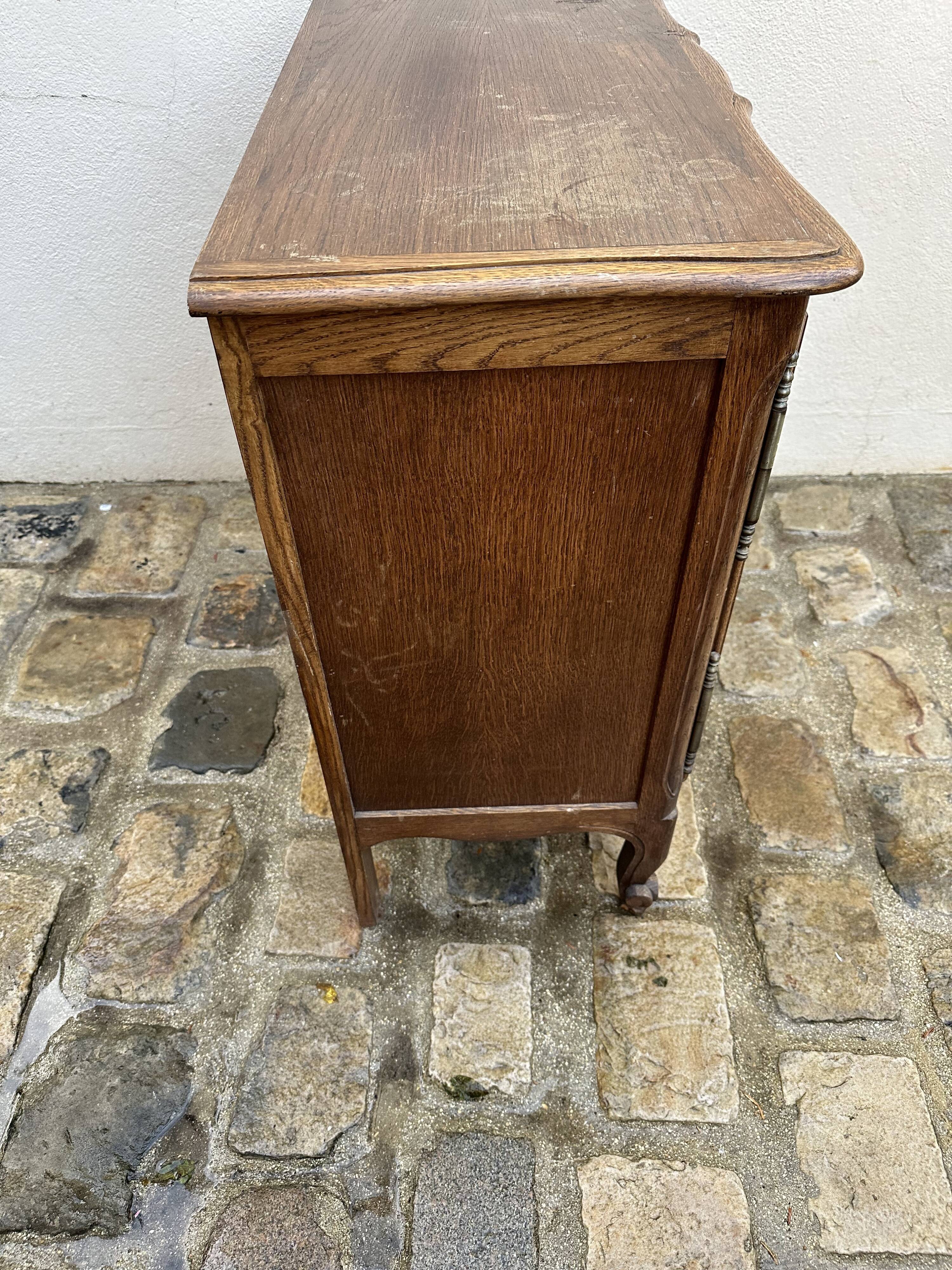 Rustic Louis XV style two-door sideboard