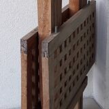 Folding wooden coffee table