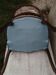 Convertible armchair with seat and back in tapestry