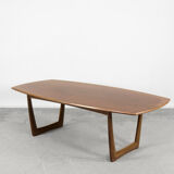 German walnut coffee table from Kondor Möbel, 1960