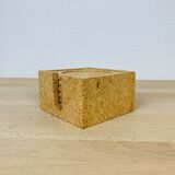 6 vintage 70's cork coasters