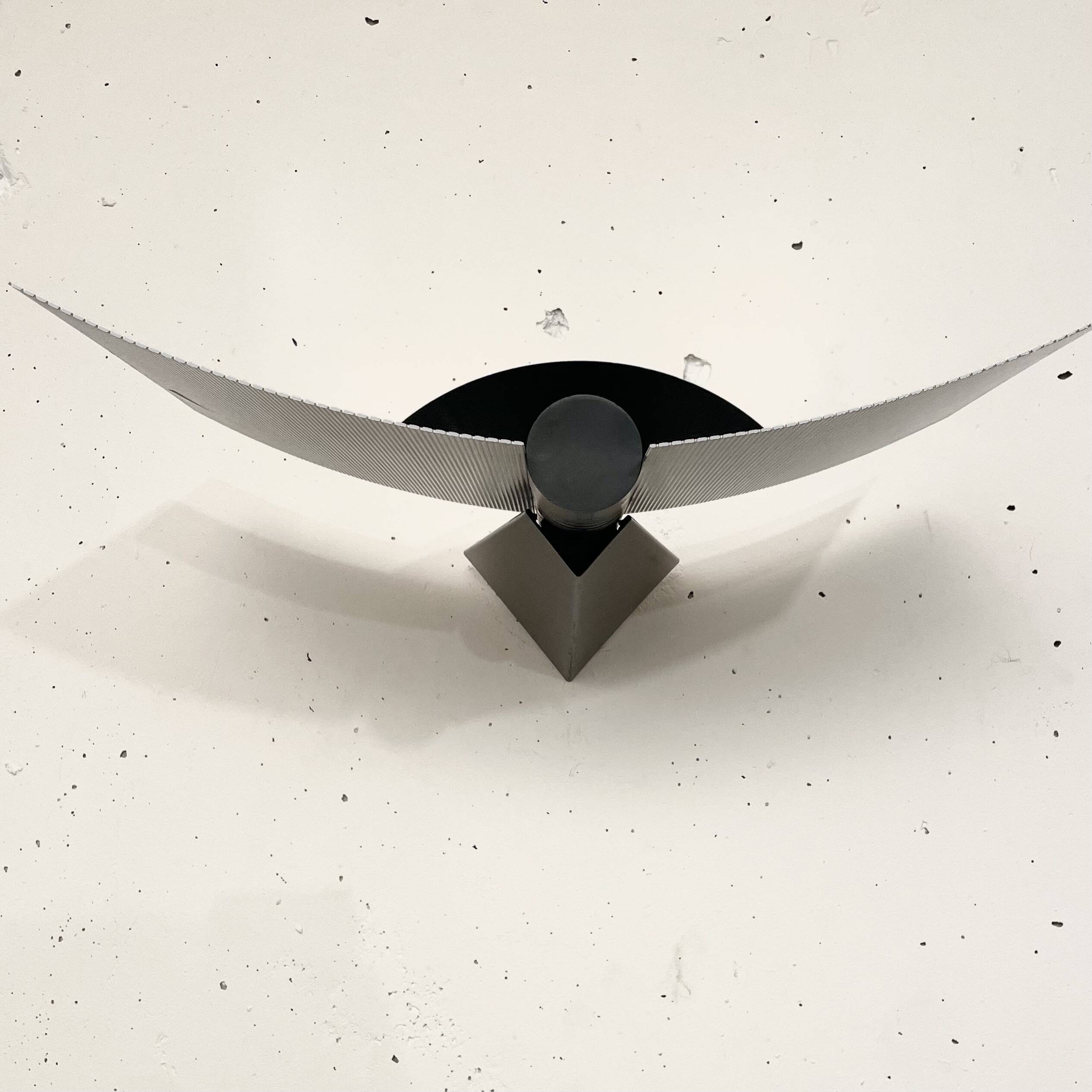 Bernard Justin wing wall lights, Lumière glass 1980