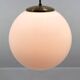 Large milk glass pendant light by kamenicky senov